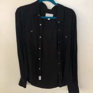 True religion black over shirt